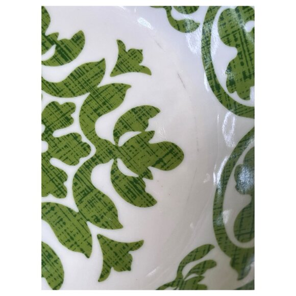 Four Pier 1 Imports Melamine 7.5” Royal Regal Trellis Cereal Bowls - Picture 4 of 13